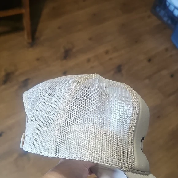 OTTO Beige Trucker Hat with Black Text - Picture 4 of 4